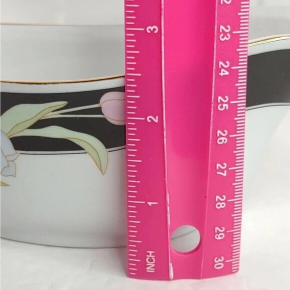 Fairfield Vanessa Gravy Boat with Plate Gold trim Floral Vintage Discontinued - Picture 12 of 16